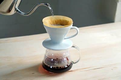Pouring Hario V60 Coffee